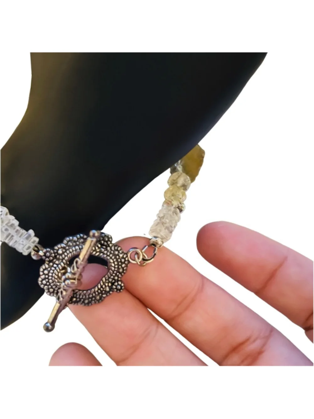 Citrine earrings and bracelet set